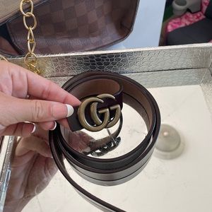 small brown gucci belt